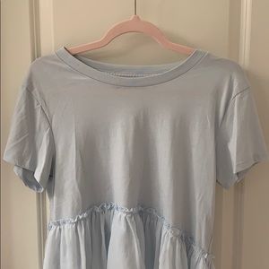 Abercrombie Cropped Ruffle Top